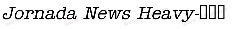 Jornada News Heavy字体转换